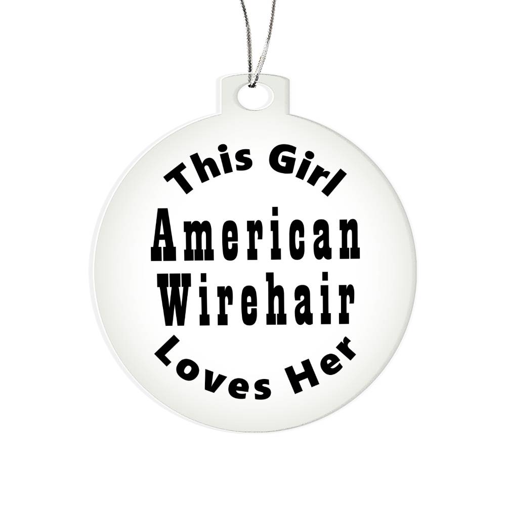 American Wirehair - Acrylic Ornament