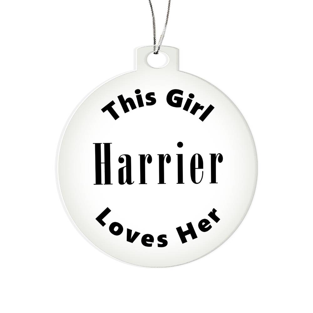 Harrier - Acrylic Ornament