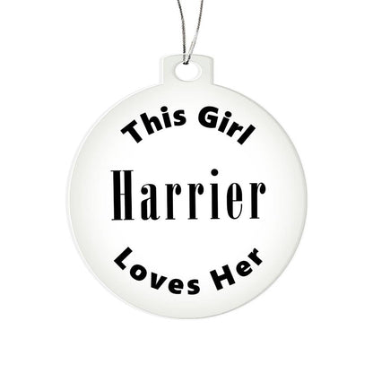 Harrier - Acrylic Ornament