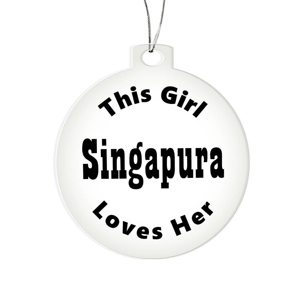 Singapura - Acrylic Ornament