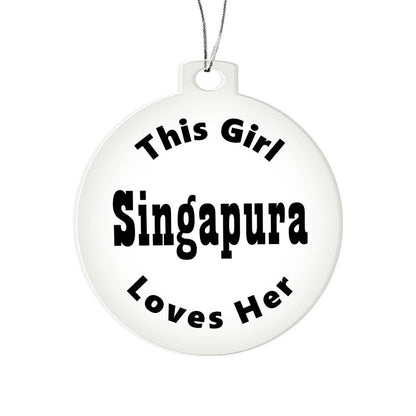 Singapura - Acrylic Ornament