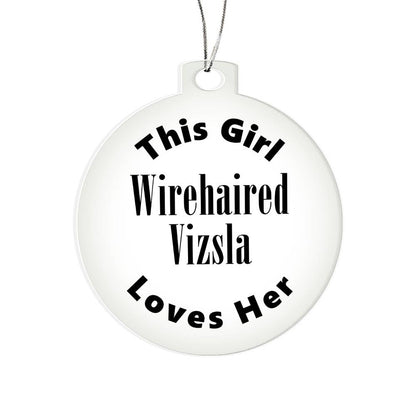 Wirehaired Vizsla - Acrylic Ornament