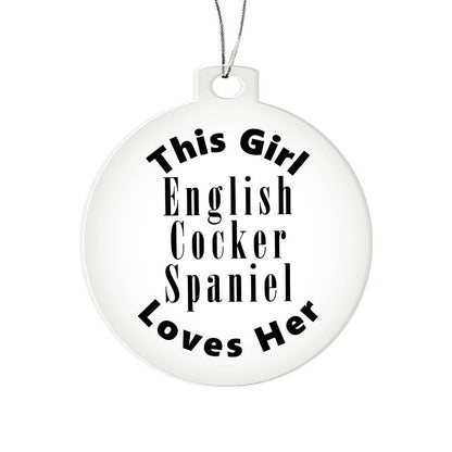 English Cocker Spaniel - Acrylic Ornament