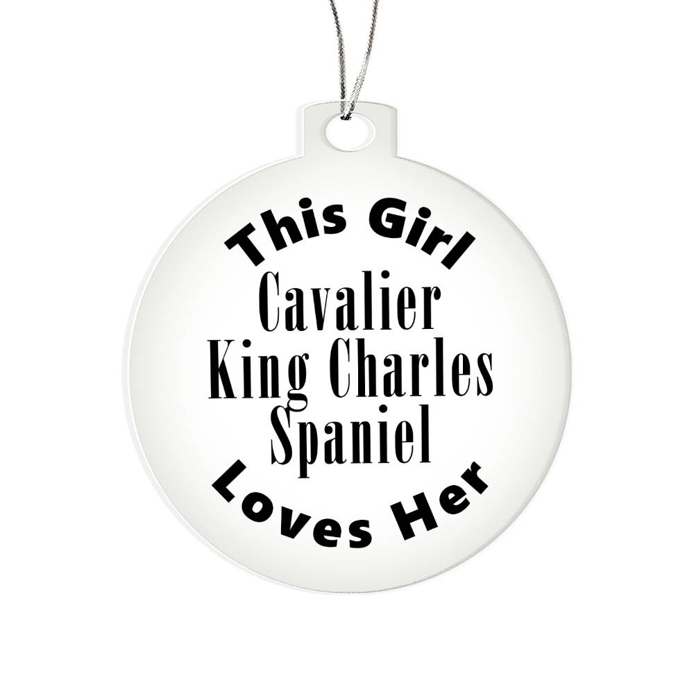 Cavalier King Charles Spaniel - Acrylic Ornament