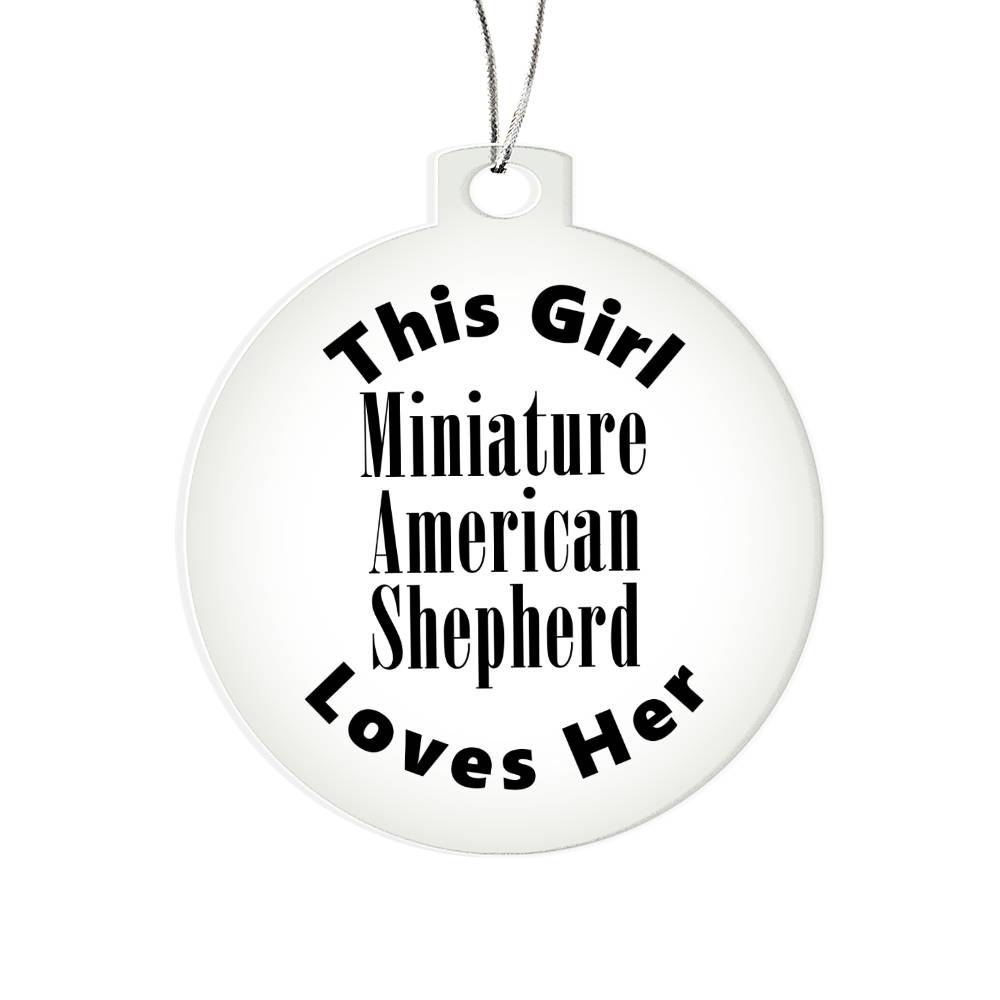 Miniature American Shepherd - Acrylic Ornament