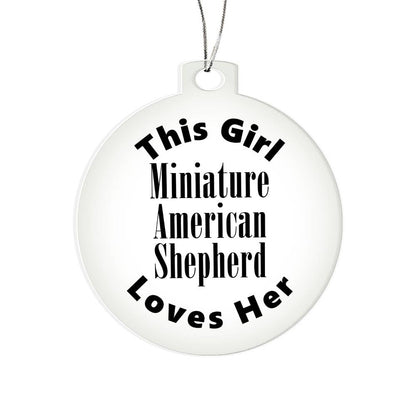 Miniature American Shepherd - Acrylic Ornament