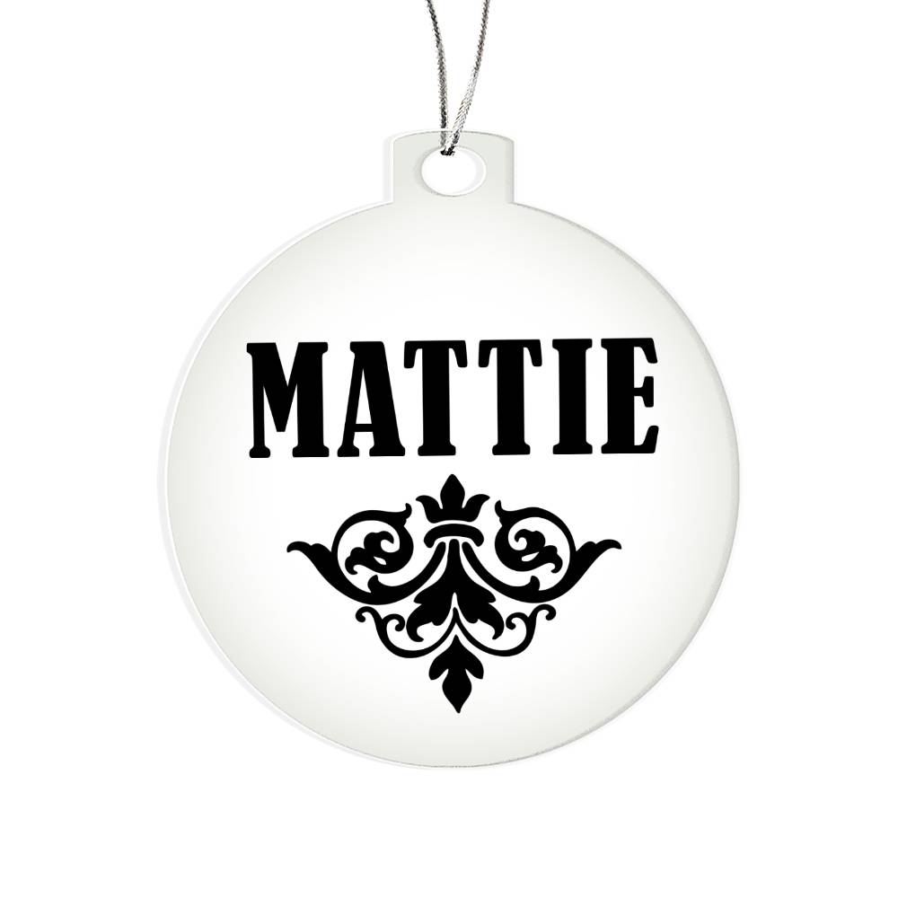 Mattie v01 - Acrylic Ornament