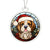 Dog Stained Glass Christmas Design 032 - Acrylic Ornament