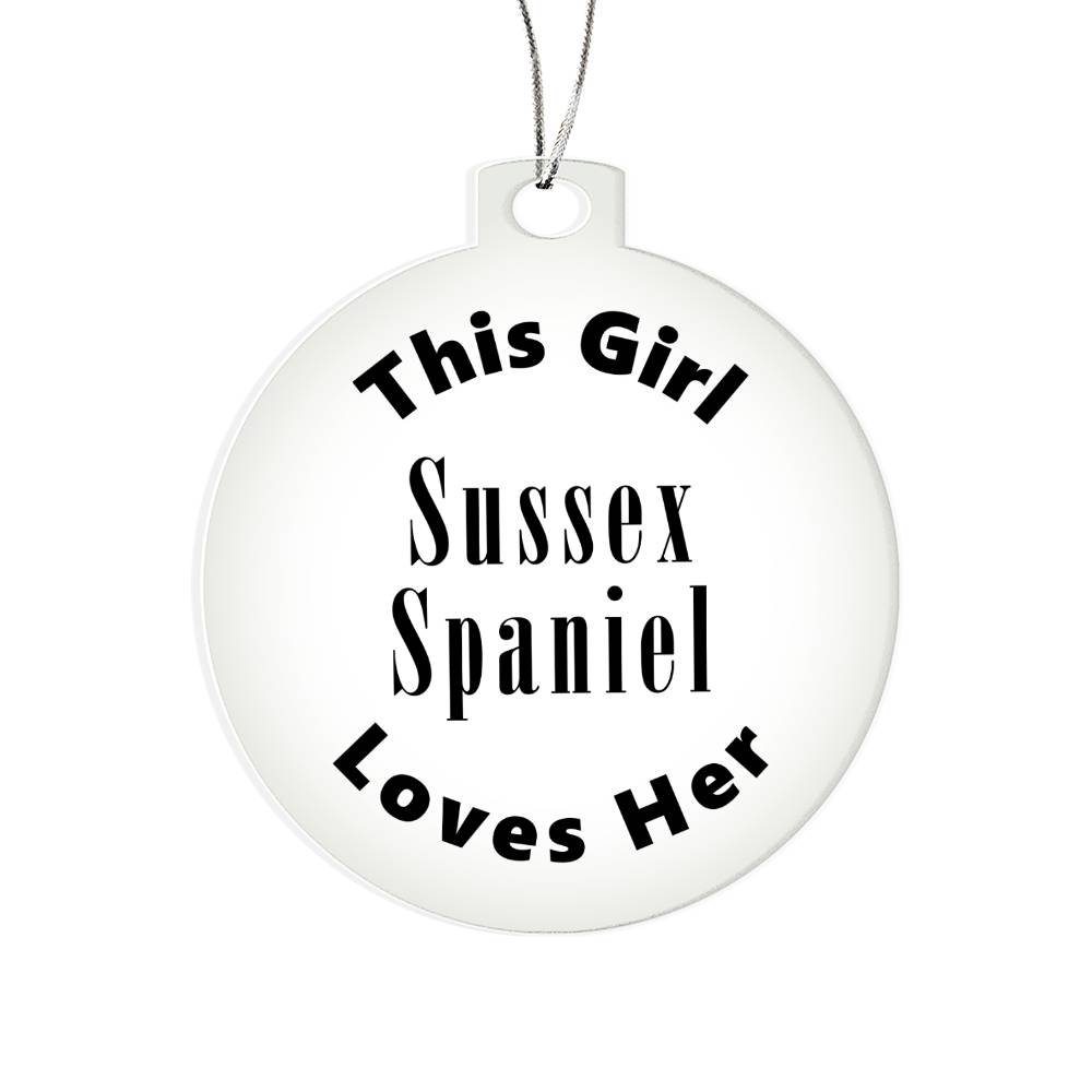 Sussex Spaniel - Acrylic Ornament