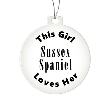 Sussex Spaniel - Acrylic Ornament