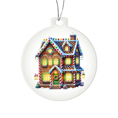 Christmas Gingerbread House 019 - Acrylic Ornament