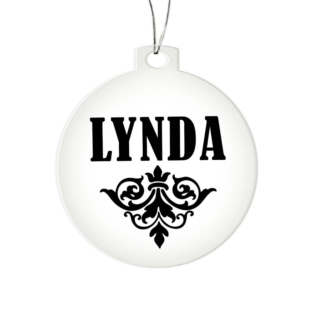 Lynda v01 - Acrylic Ornament