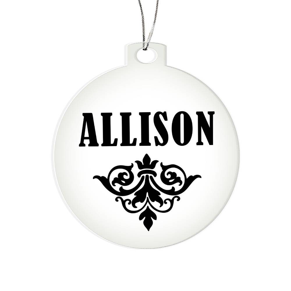 Allison v01 - Acrylic Ornament