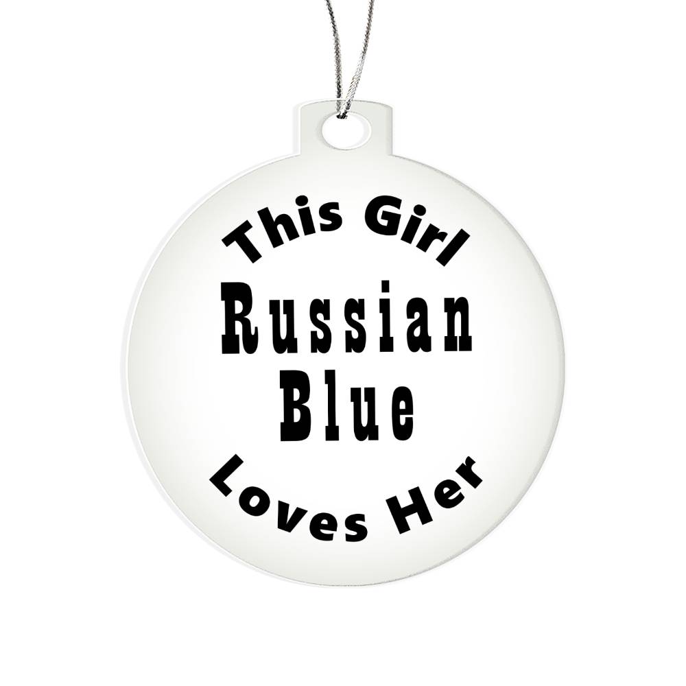 Russian Blue - Acrylic Ornament