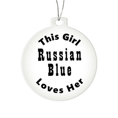 Russian Blue - Acrylic Ornament