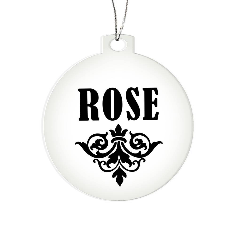 Rose v01 - Acrylic Ornament