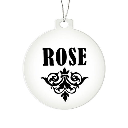 Rose v01 - Acrylic Ornament