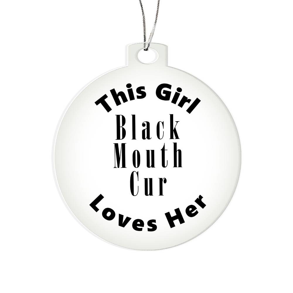 Black Mouth Cur - Acrylic Ornament