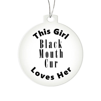 Black Mouth Cur - Acrylic Ornament