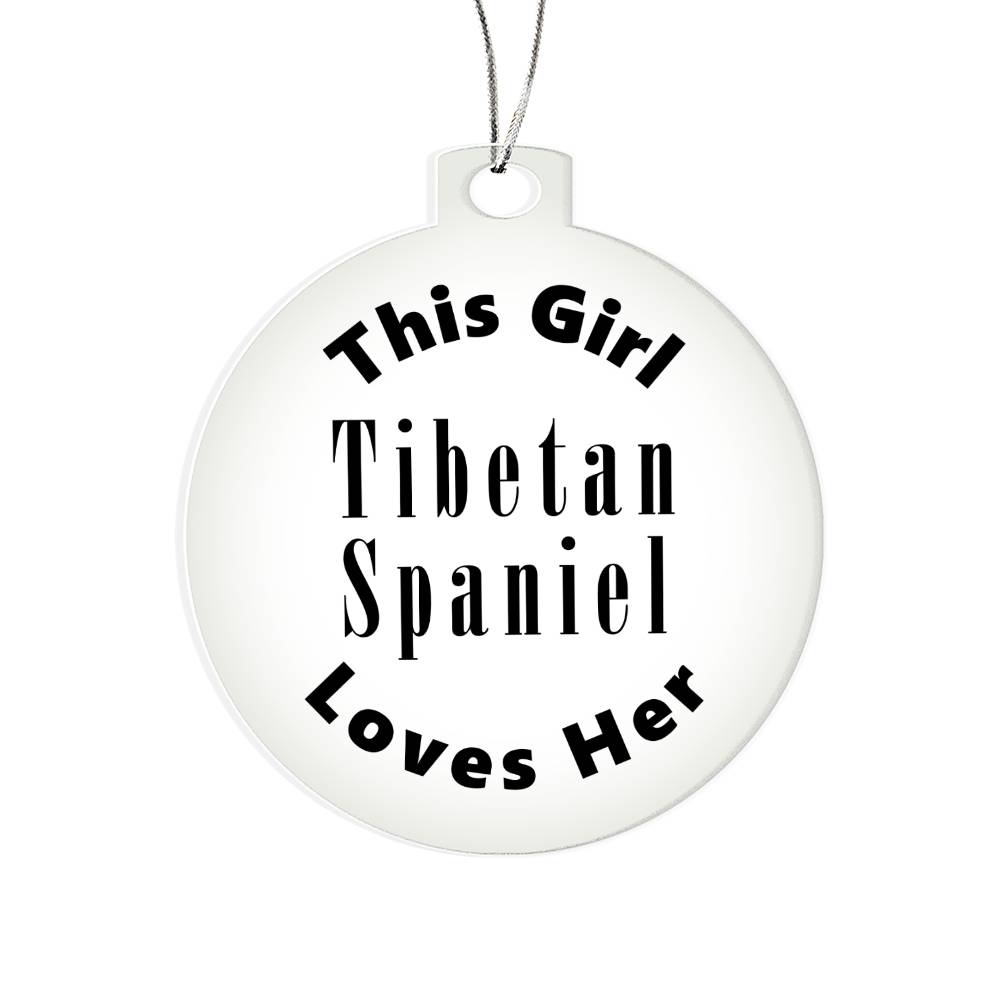 Tibetan Spaniel - Acrylic Ornament