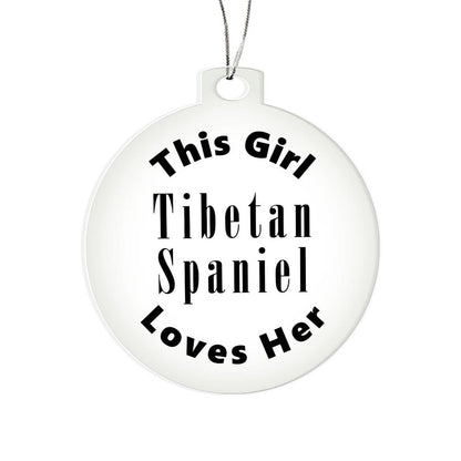 Tibetan Spaniel - Acrylic Ornament