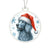 Christmas Dog - Blue Lacy - Acrylic Ornament