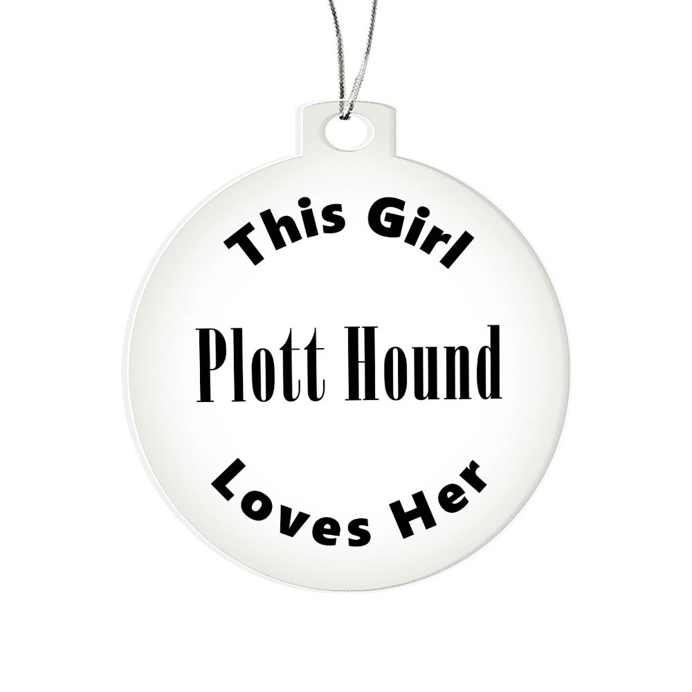 Plott Hound - Acrylic Ornament