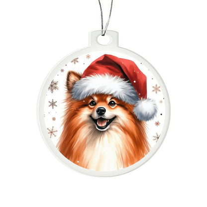 Christmas Dog - Finnish Spitz - Acrylic Ornament