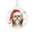 Christmas Dog - Lhasa Apso - Acrylic Ornament