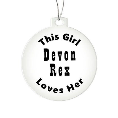 Devon Rex - Acrylic Ornament