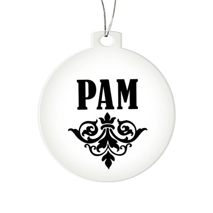 Pam v01 - Acrylic Ornament