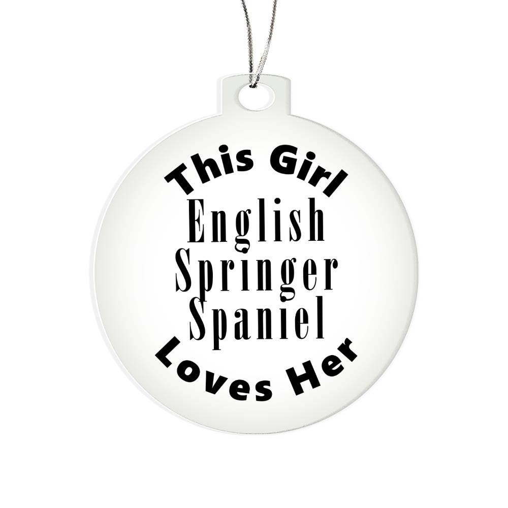 English Springer Spaniel - Acrylic Ornament