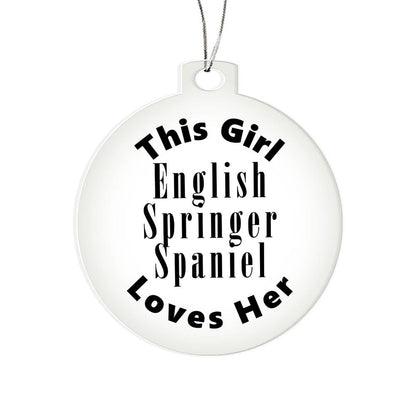 English Springer Spaniel - Acrylic Ornament