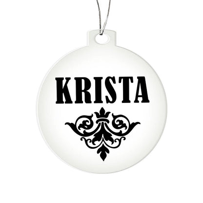 Krista v01 - Acrylic Ornament