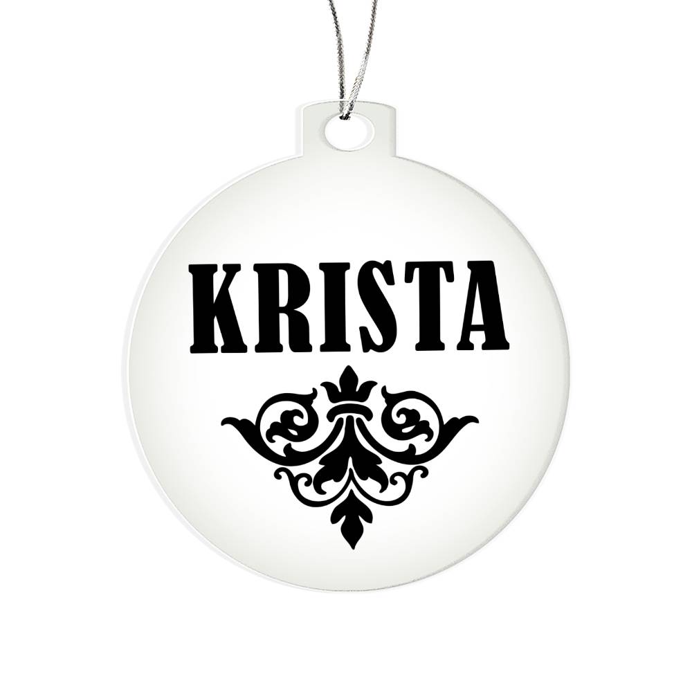 Krista v01 - Acrylic Ornament