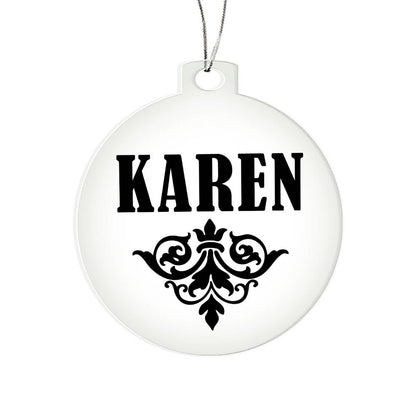 Karen v01 - Acrylic Ornament