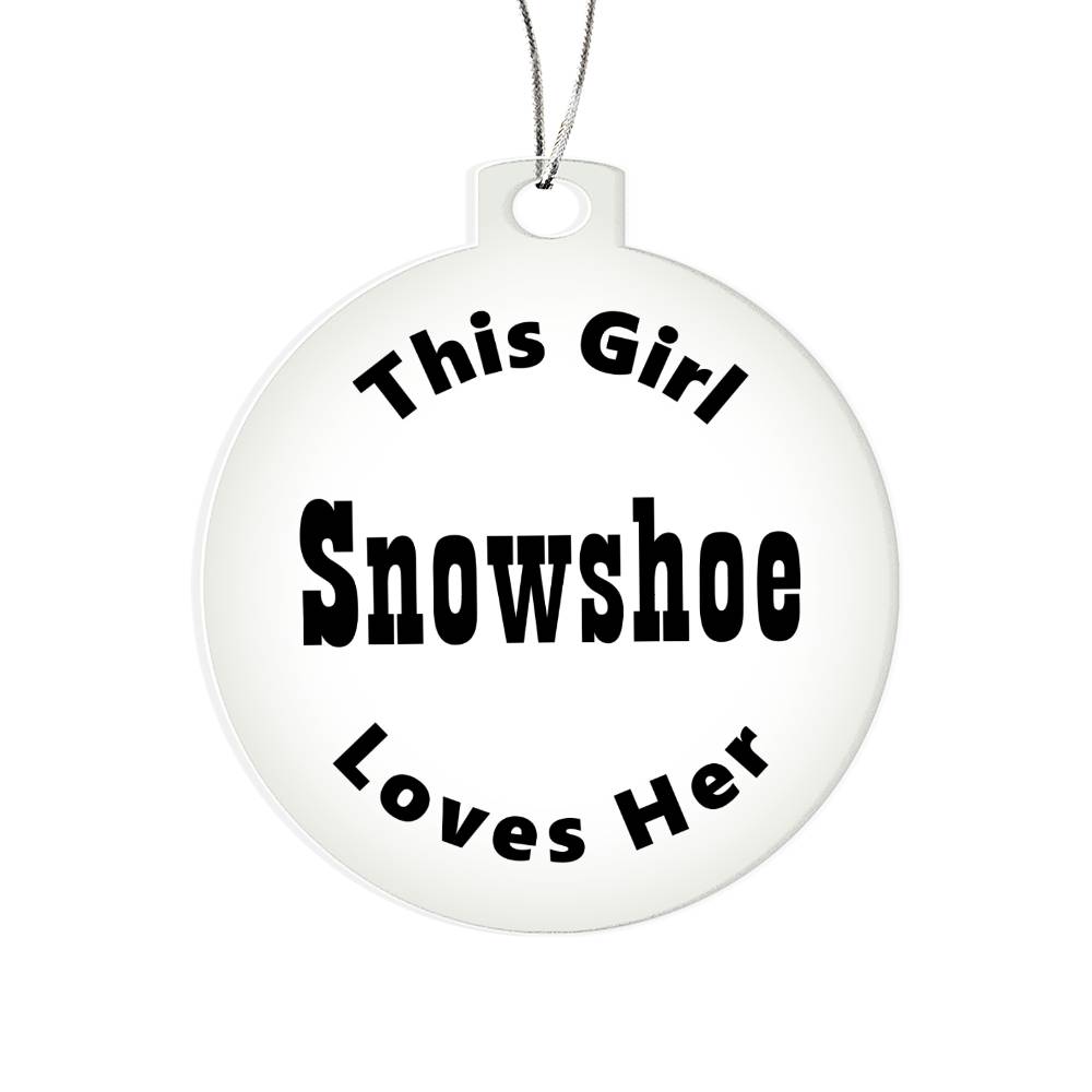 Snowshoe - Acrylic Ornament