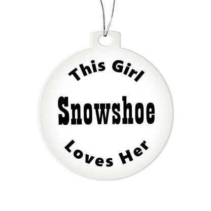 Snowshoe - Acrylic Ornament