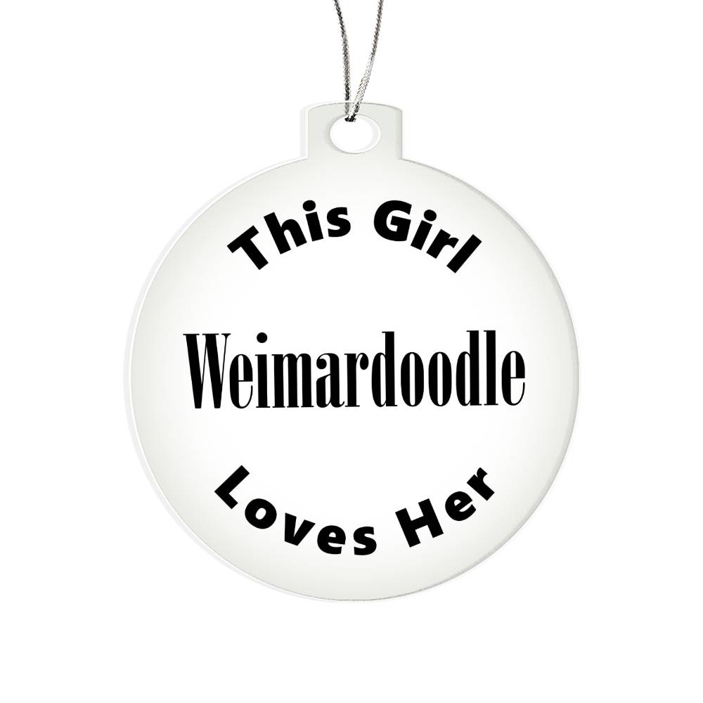Weimardoodle - Acrylic Ornament