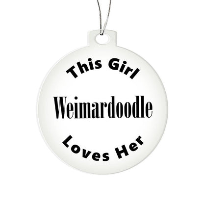 Weimardoodle - Acrylic Ornament
