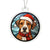 Dog Stained Glass Christmas Design 012 - Acrylic Ornament