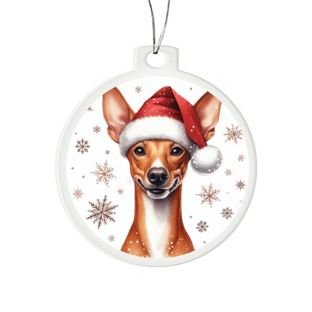 Christmas Dog - Cirneco dell’Etna - Acrylic Ornament