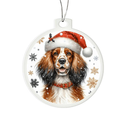 Christmas Dog - Sussex Spaniel - Acrylic Ornament