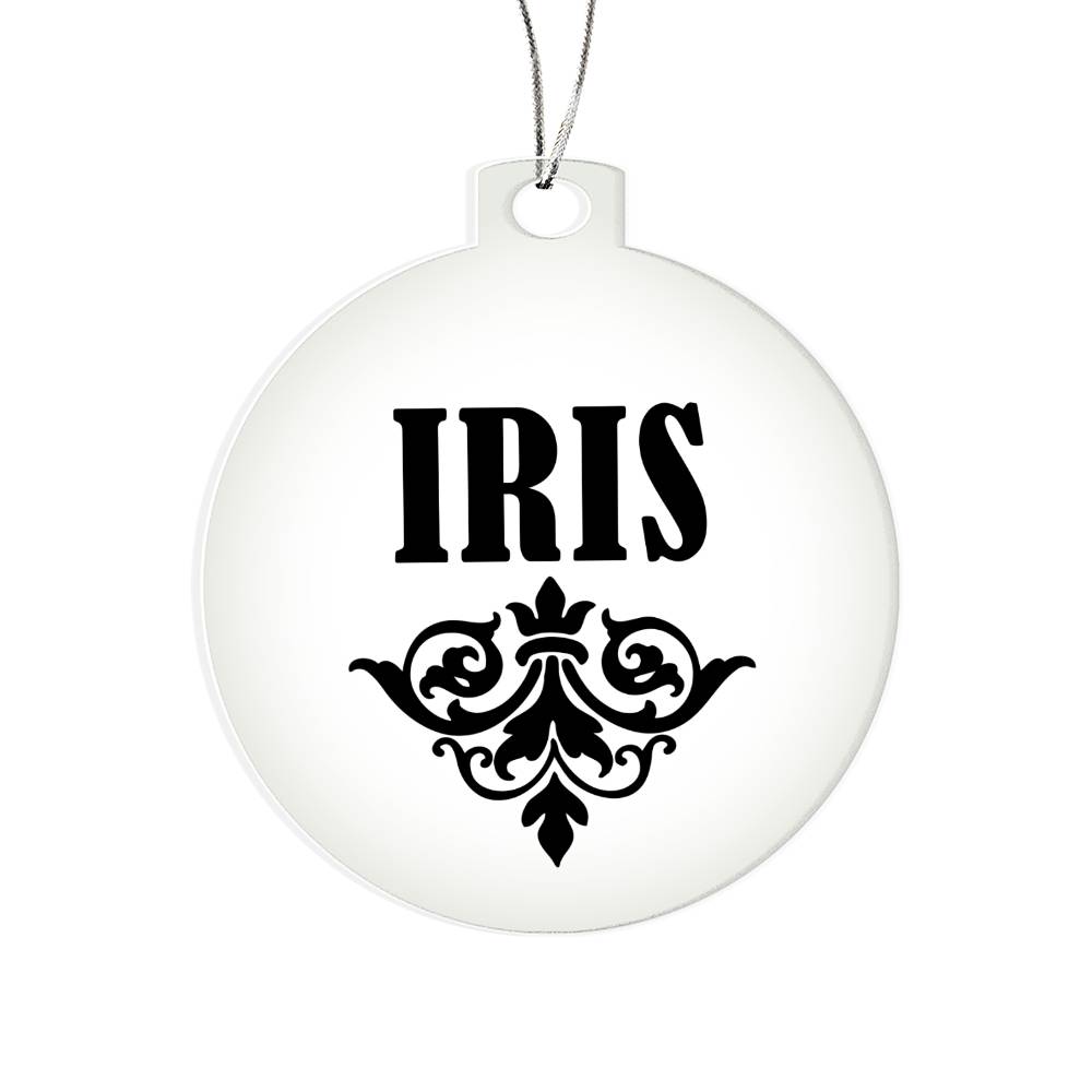 Iris v01 - Acrylic Ornament