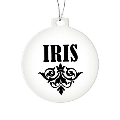 Iris v01 - Acrylic Ornament