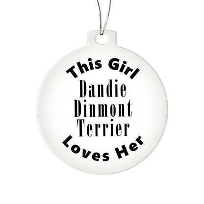 Dandie Dinmont Terrier - Acrylic Ornament