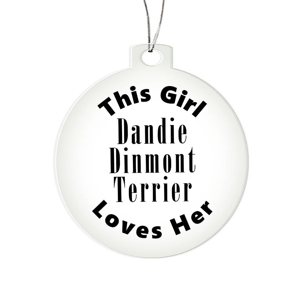 Dandie Dinmont Terrier - Acrylic Ornament