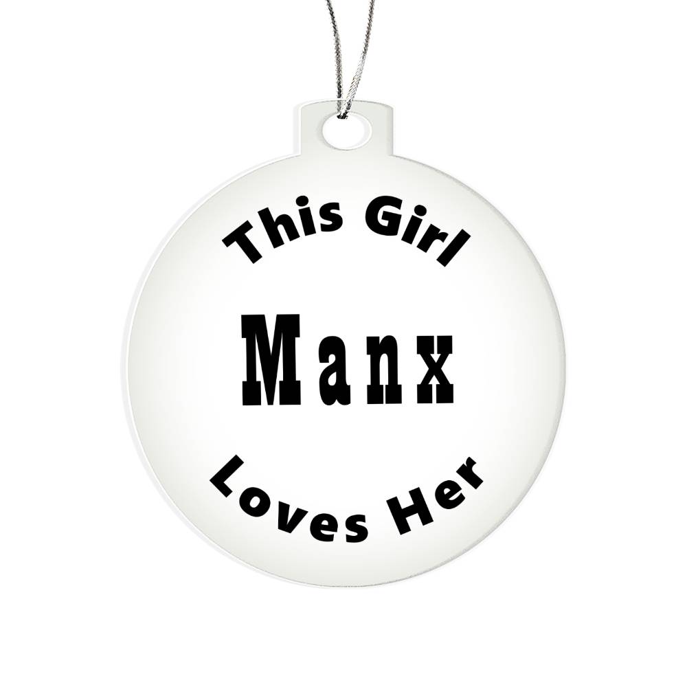 Manx - Acrylic Ornament