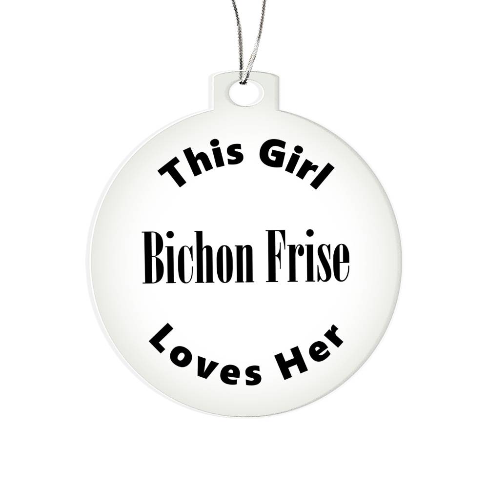 Bichon Frise - Acrylic Ornament