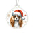 Christmas Dog - English Toy Spaniel - Acrylic Ornament